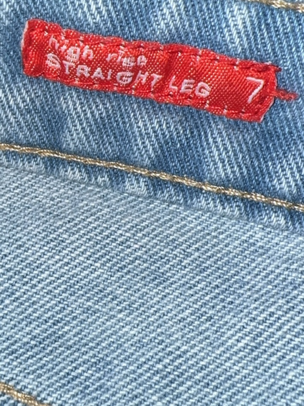Light Blue Ripped Jeans Size 7 - Picture 3 of 3